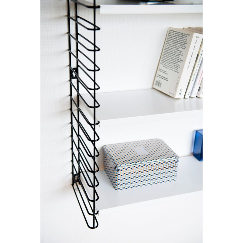 Black and white bookcase by Adrian Dekker for Tomado