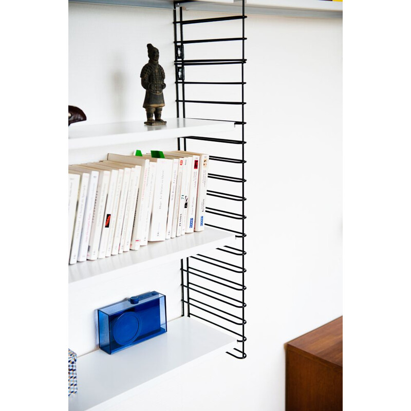 Black and white bookcase by Adrian Dekker for Tomado