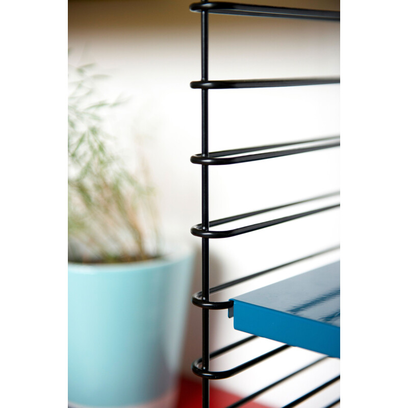 Multicolored bookcase by Adrian Dekker for Tomado