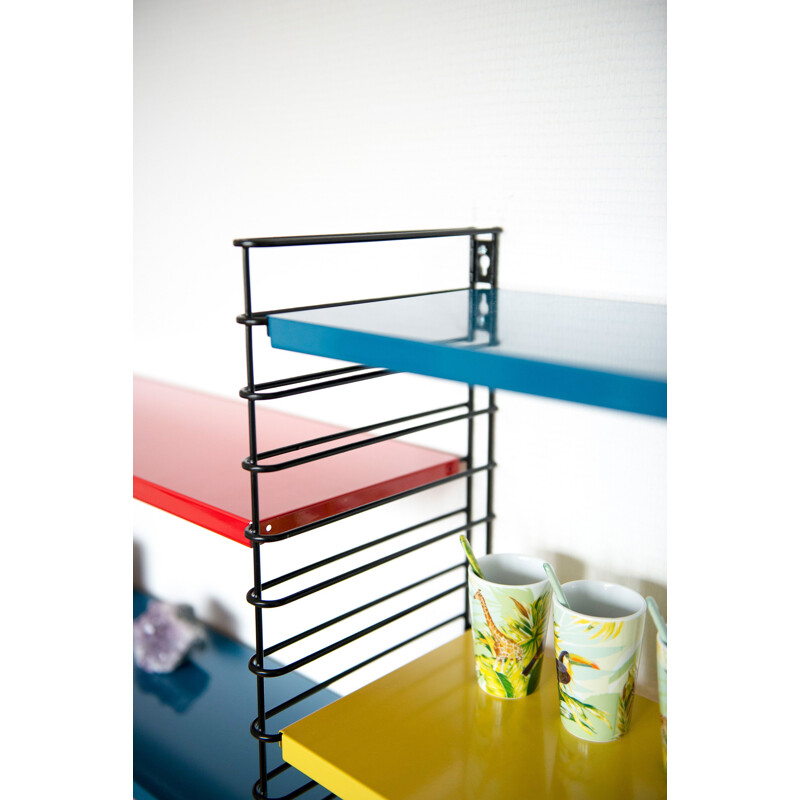 Multicolored bookcase by Adrian Dekker for Tomado