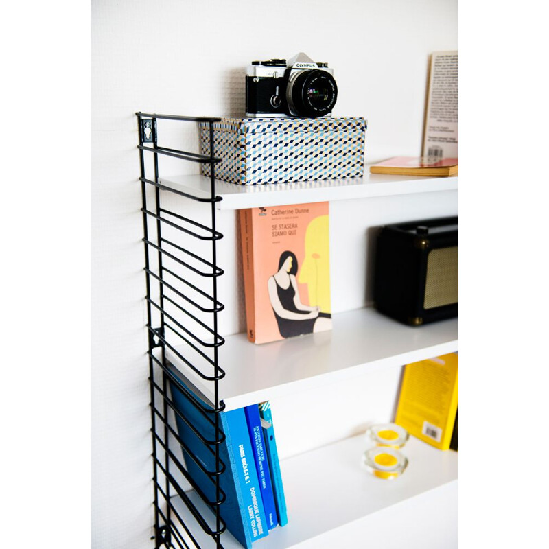Black and white shelf system by Adrian Dekkker for Tomado