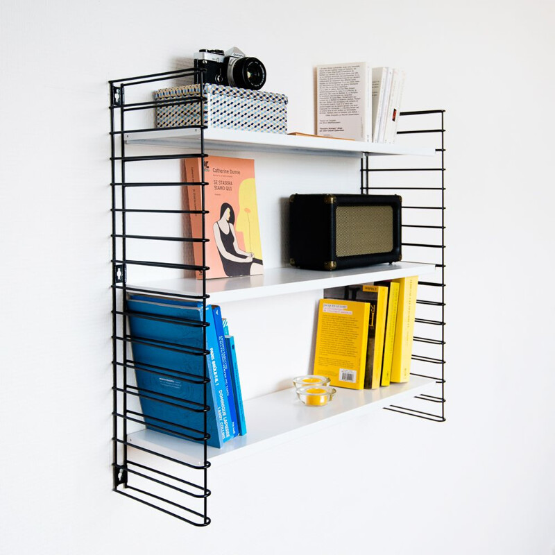 Black and white shelf system by Adrian Dekkker for Tomado