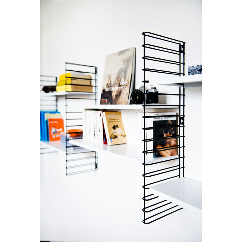 Large black and white shelf by Adrian Dekker for Tomado