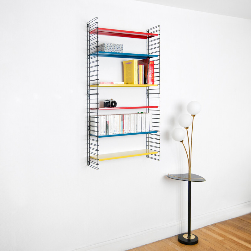 Large multicolored shelves by Adrian Dekker for Tomado