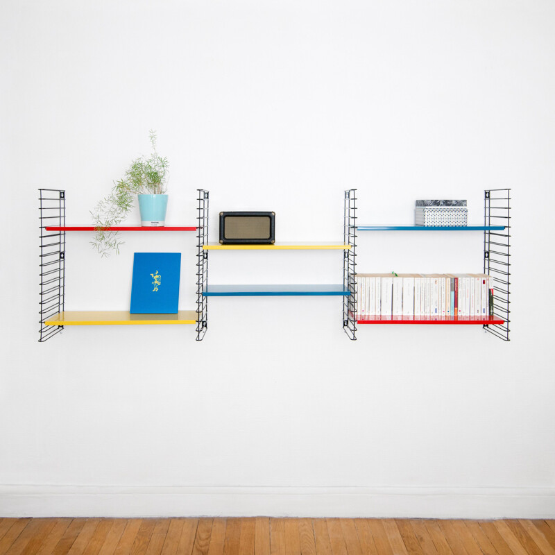 Large multicolored shelves by Adrian Dekker for Tomado