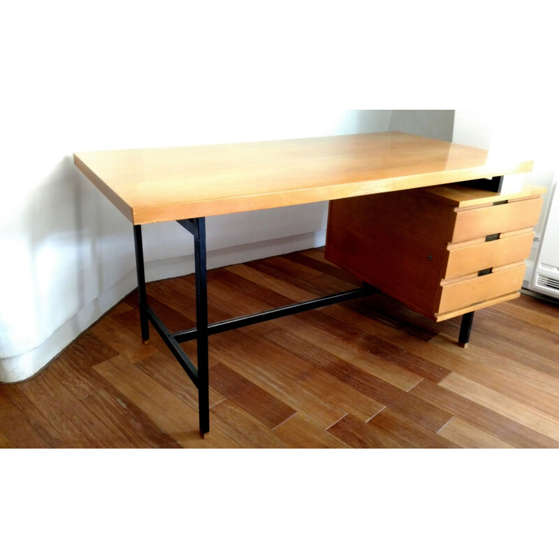 Minvielle mahogany desk, Pierre GUARICHE  - 1958