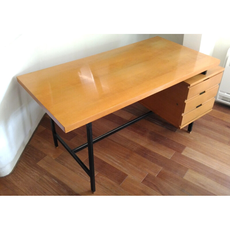 Minvielle mahogany desk, Pierre GUARICHE  - 1958