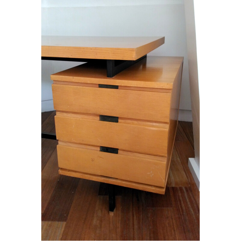 Minvielle mahogany desk, Pierre GUARICHE  - 1958