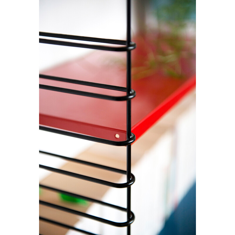 Large multicolored bookcase by Adrian Dekker for Tomado