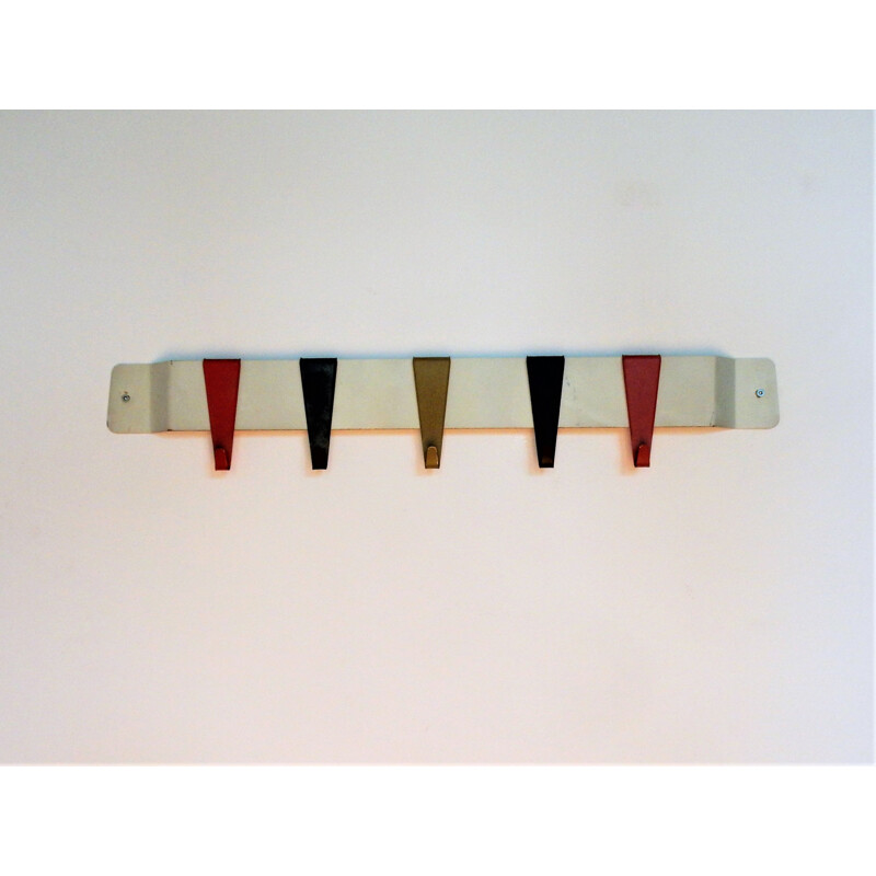 Vintage multicolored industrial coat rack by Coen de Vries for Pilastro