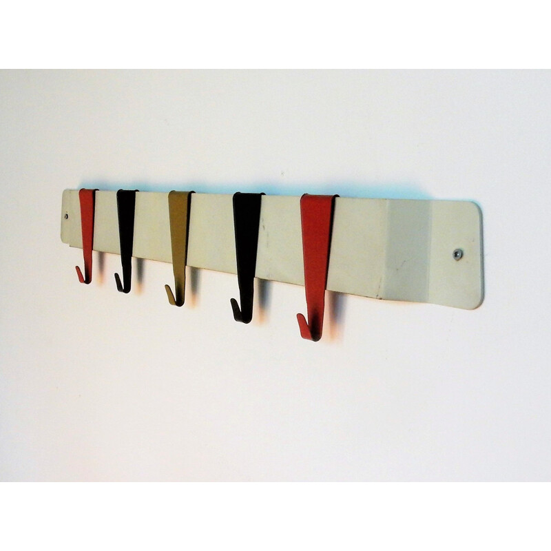 Vintage multicolored industrial coat rack by Coen de Vries for Pilastro