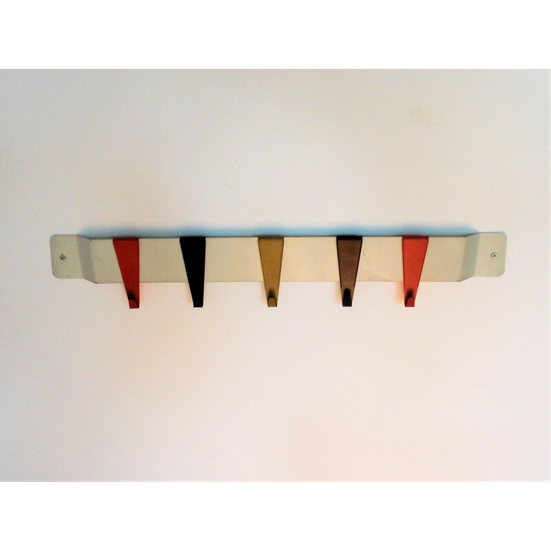 Vintage multicolored industrial coat rack by Coen de Vries for Pilastro