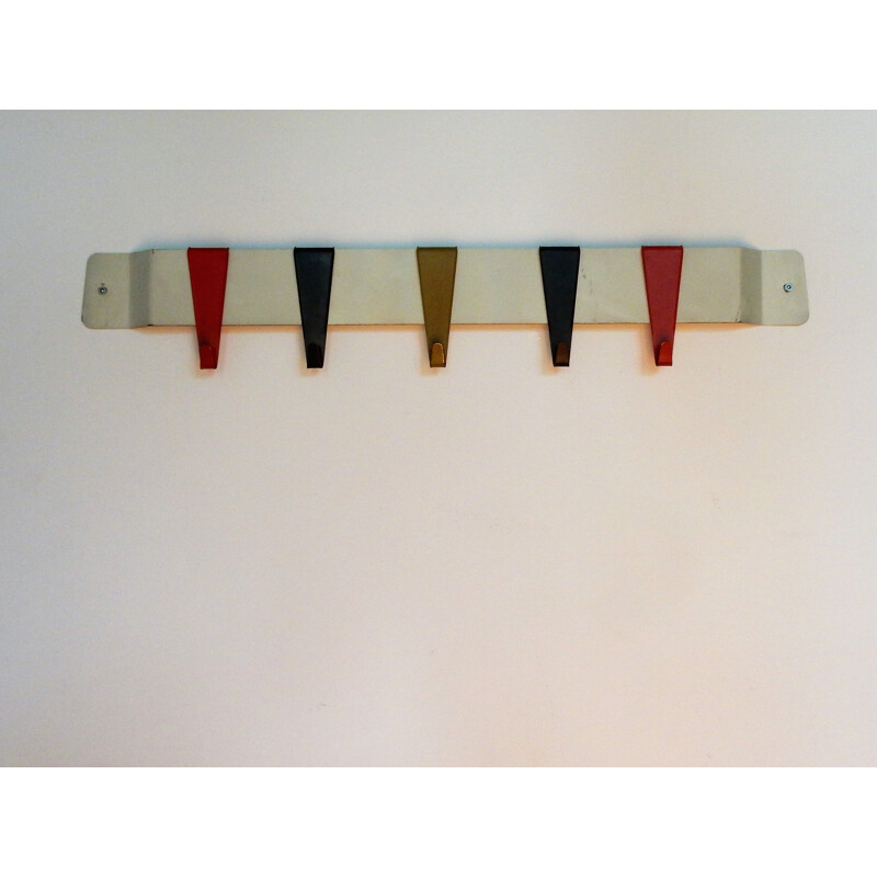 Vintage multicolored industrial coat rack by Coen de Vries for Pilastro