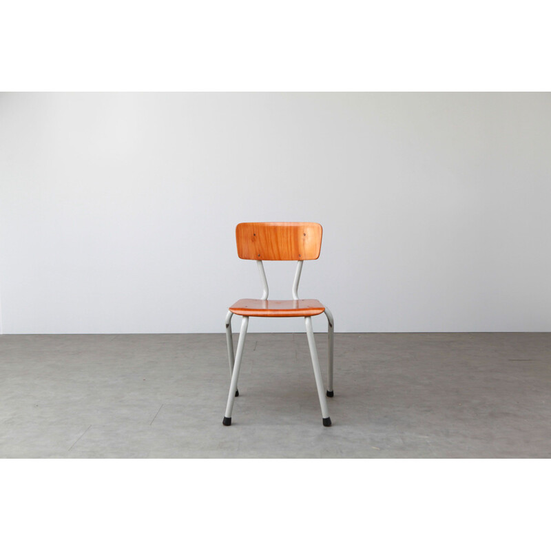 Set of 4 vintage school chairs by Marko