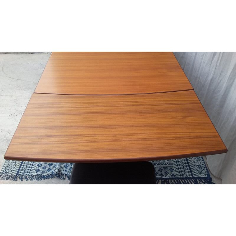 Vintage Scandinavian dining table in teak