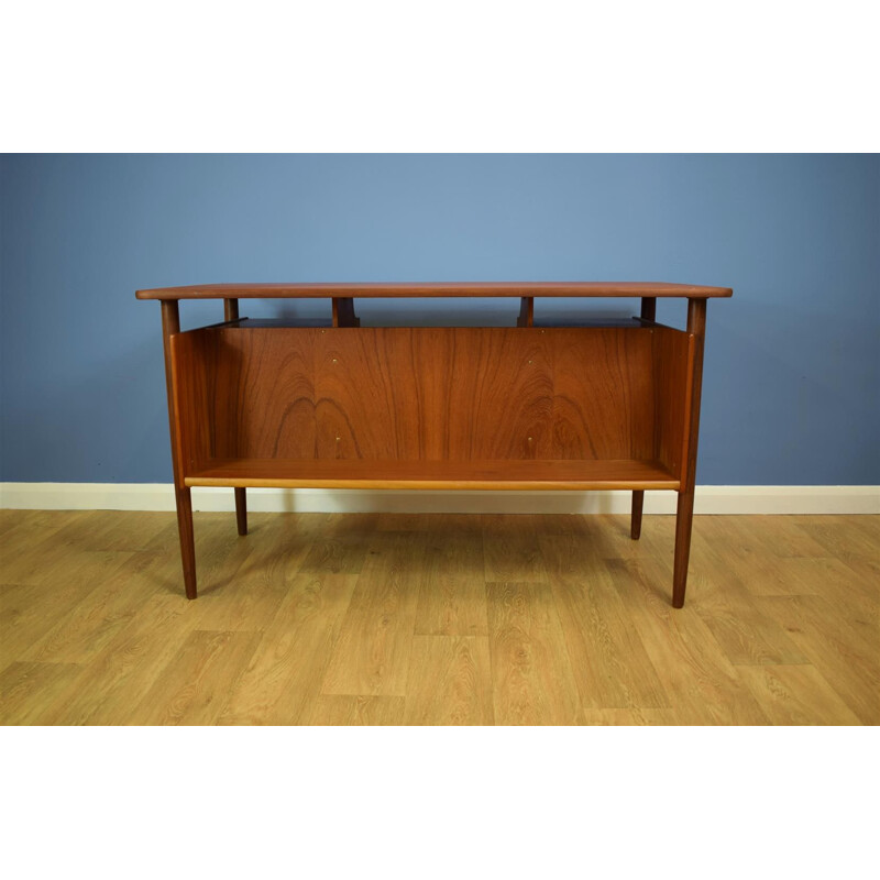 Vintage Danish writing desk in teak