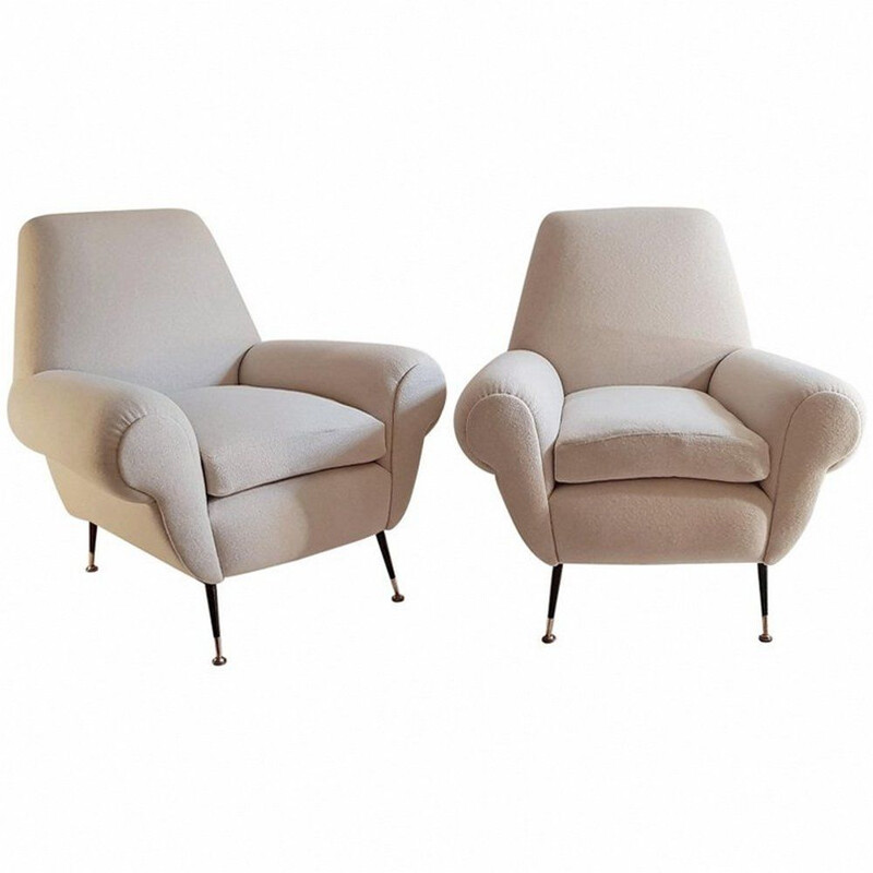 Set of 2 armchairs by Gigi Radice for Minotti