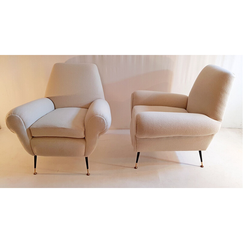 Suite de 2 fauteuils par Gigi Radice pour Minotti