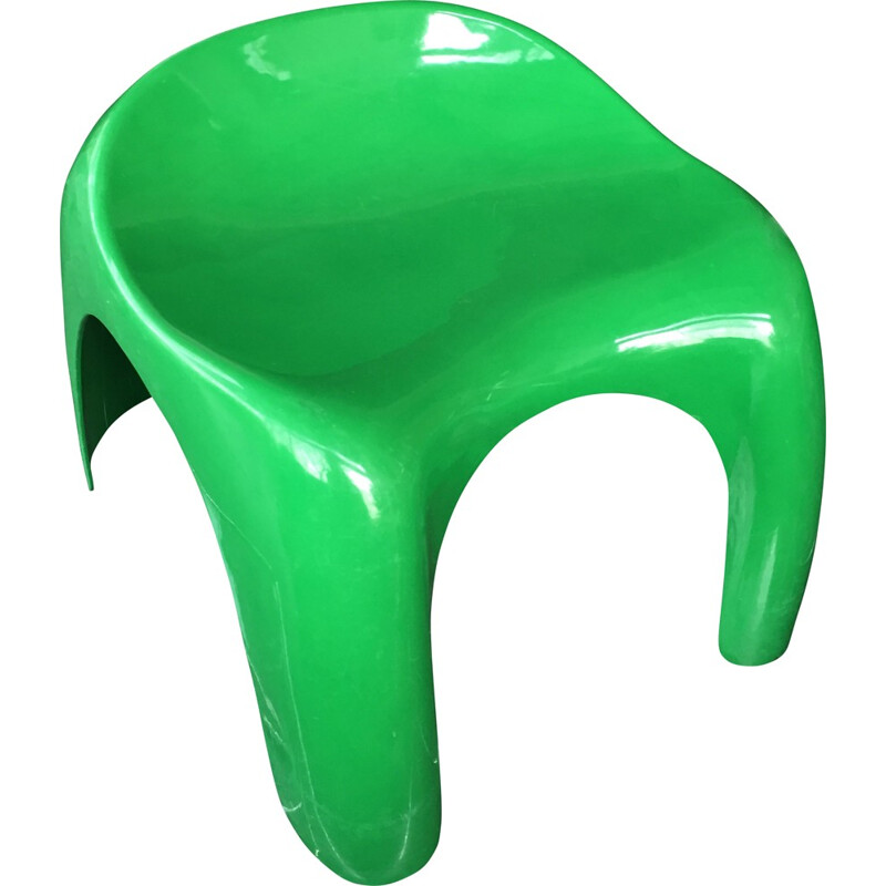 Tabouret Efebino en plastique ABS vert, Stacy DUKES - 1970