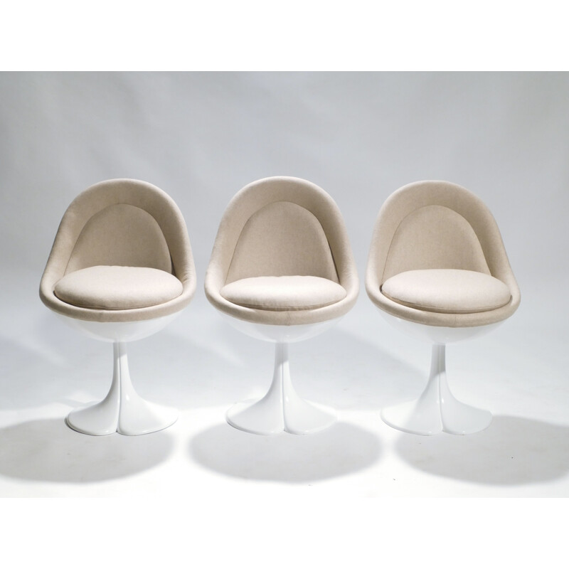 Vintage dining set in fiberglass by Pierre Paulin for Artifort