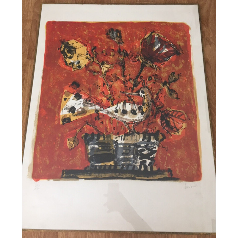 Vintage lithography by Paul Aizpiri 