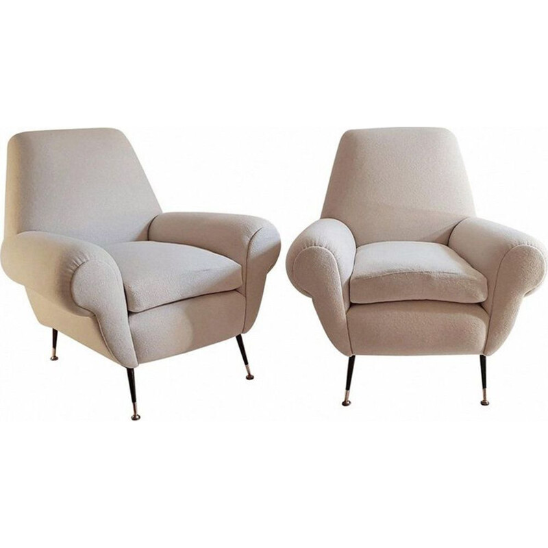 Set of 2 armchairs by Gigi Radice for Minotti