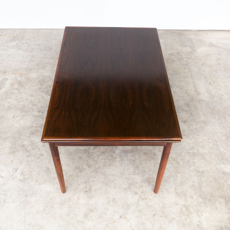 Vintage rosewood extendable dining table