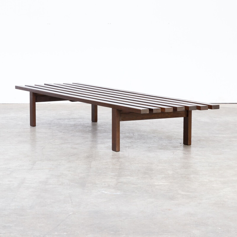 Vintage "BZ" slatted bench by Martin Visser for T-Spectrum