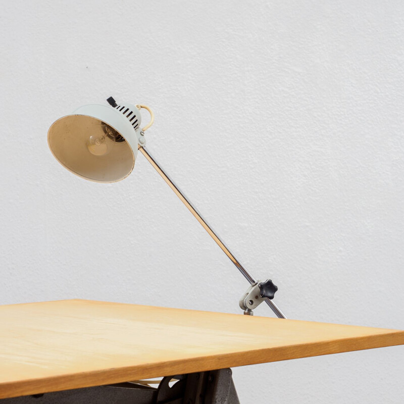 Vintage German drawing table in birch wood