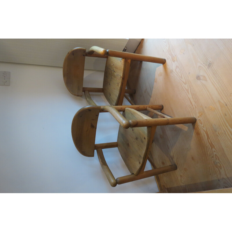 Suite de 2 chaises vintage danoises par Daumiller