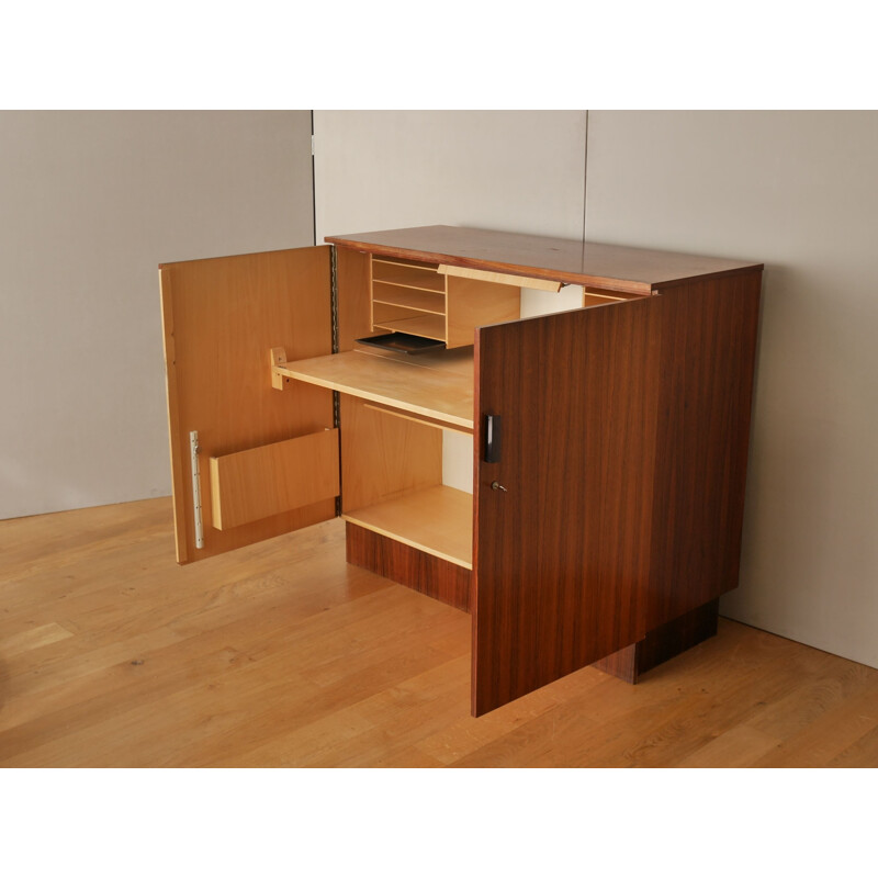 Vintage trunk desk in rosewood