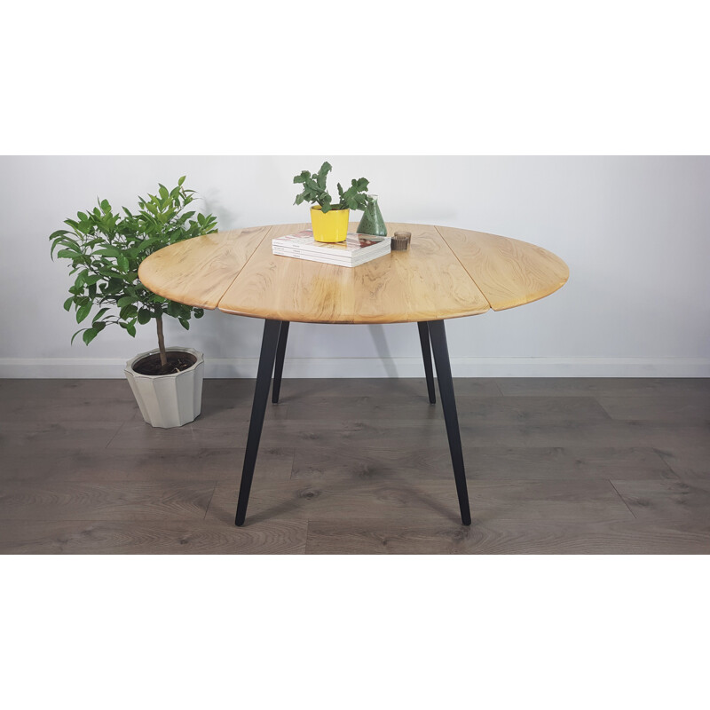 Table vintage "Drop Leaf" par Lucian Ercolani pour Ercol