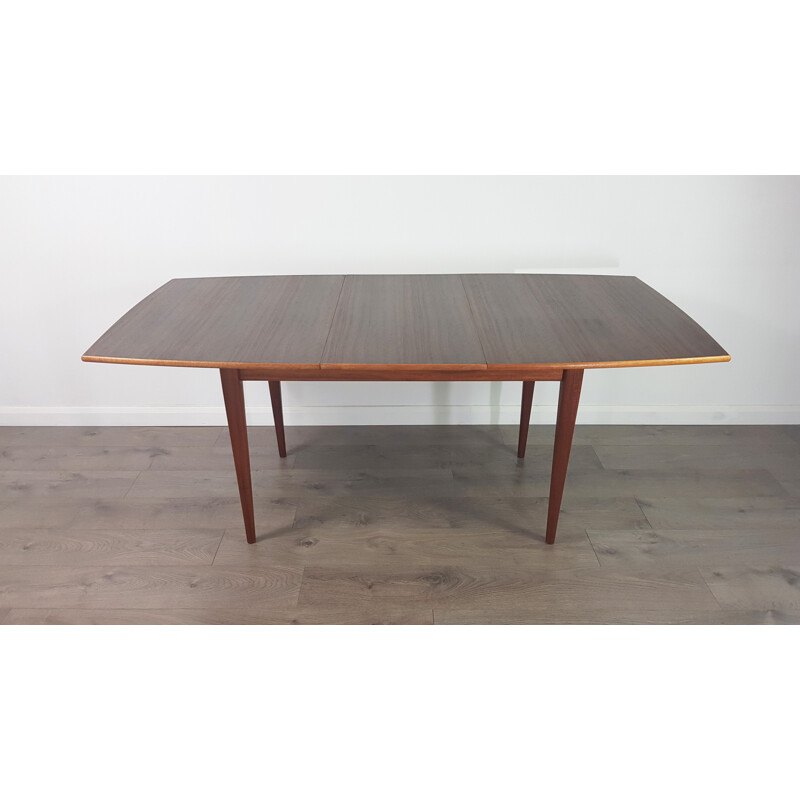 Vintage dining table in walnut and veneer