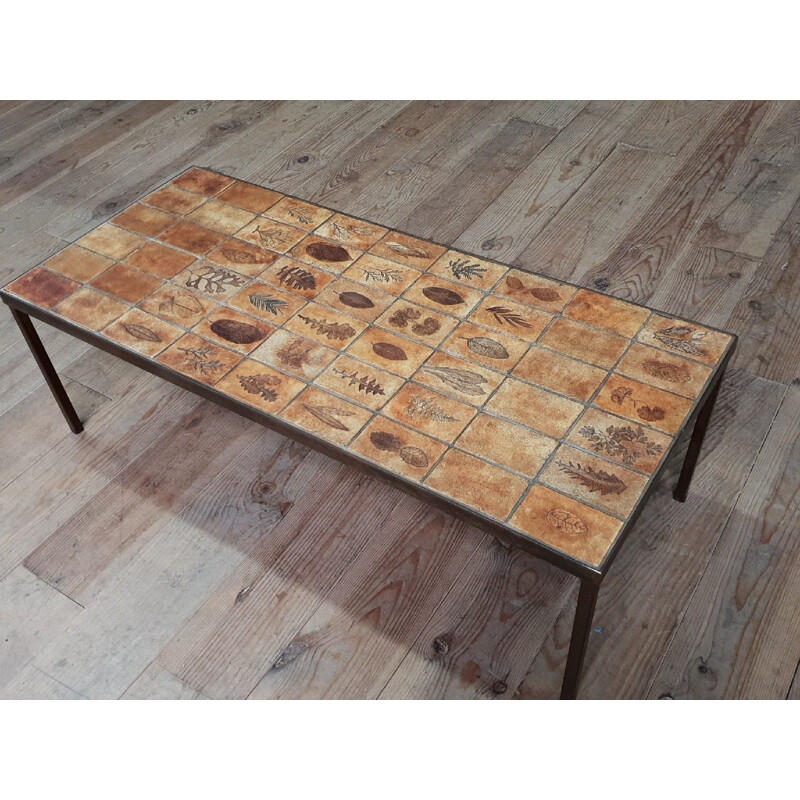 Vintage coffee table by Roger Capron 