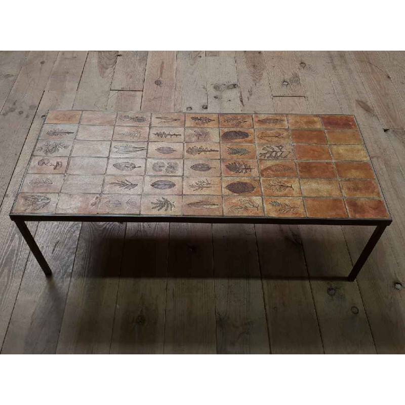 Vintage coffee table by Roger Capron 