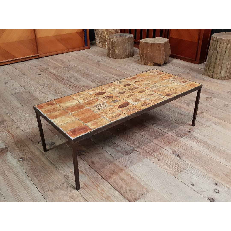 Vintage coffee table by Roger Capron 