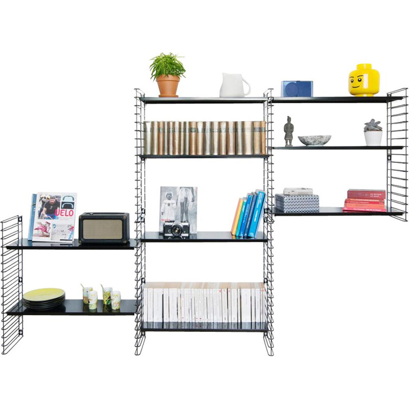 Black "Tomado" bookcase by Adrian Dekker