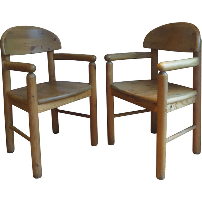 Suite de 2 chaises vintage danoises par Daumiller