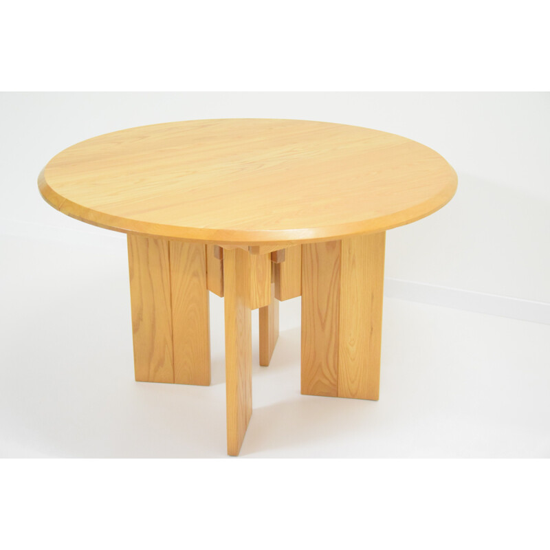 Vintage dining Table in solid elm by Regain