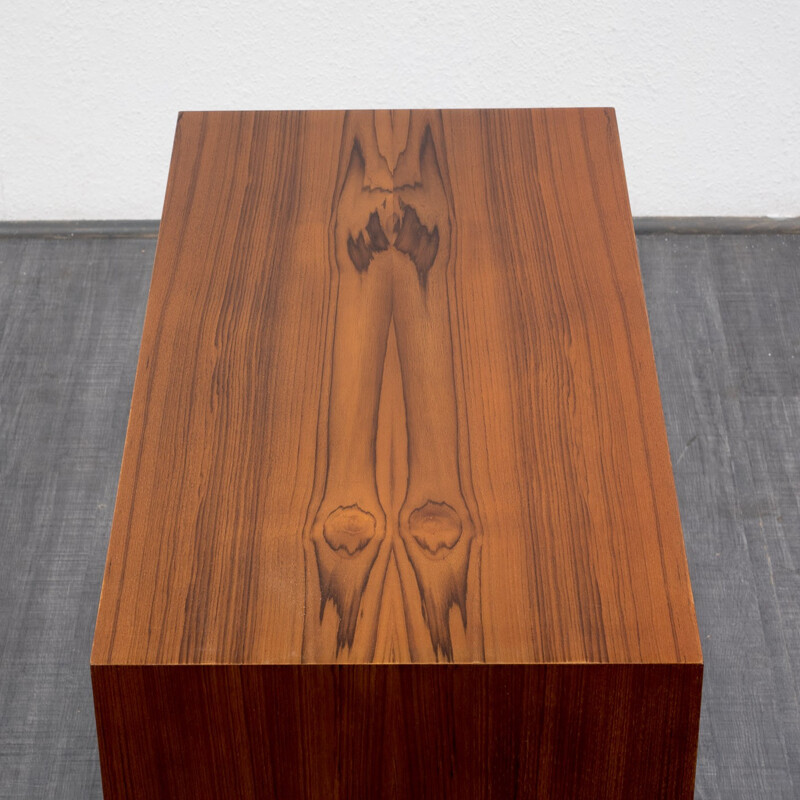 Chest in teak and black metal - 1960s