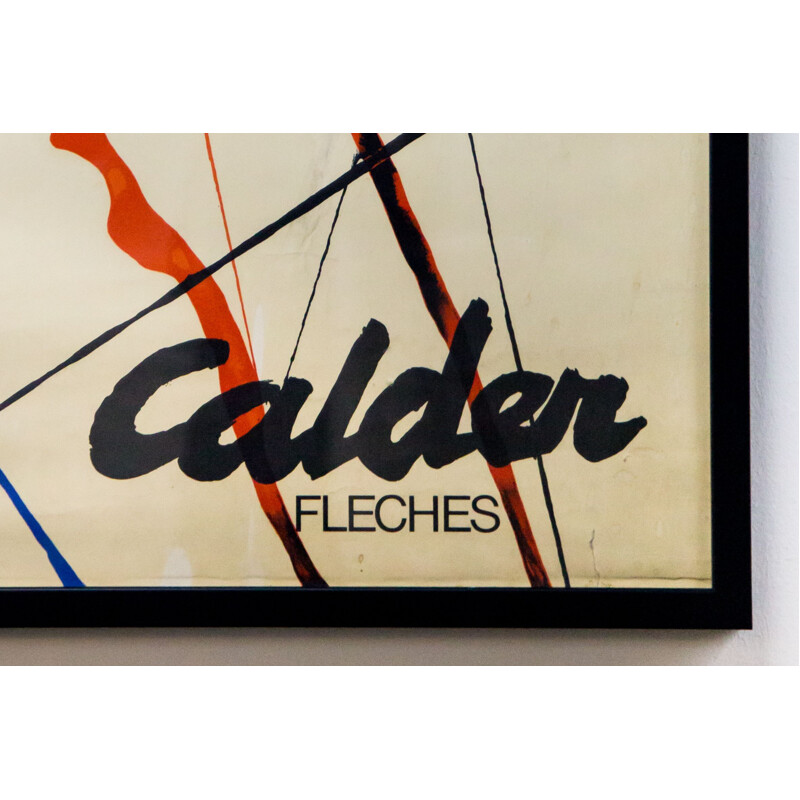 Affiche vintage galerie d'art Alexander Calder