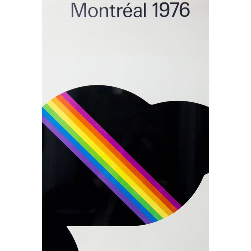 Affiche vintage Jeux olympiques de Montréal