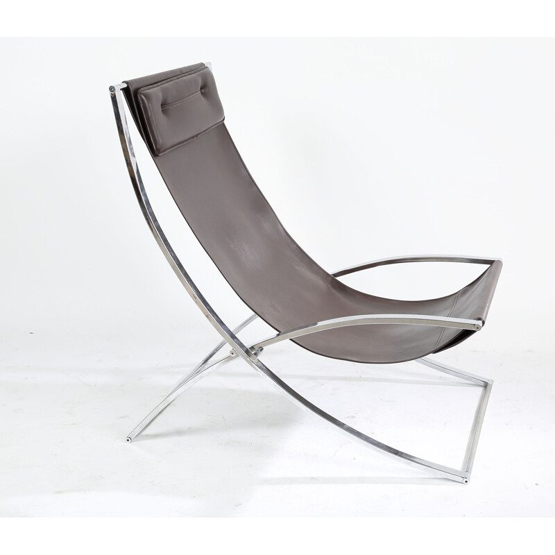 Chaise longue Luisa en métal chromé, Marcello CUNEO - 1970 