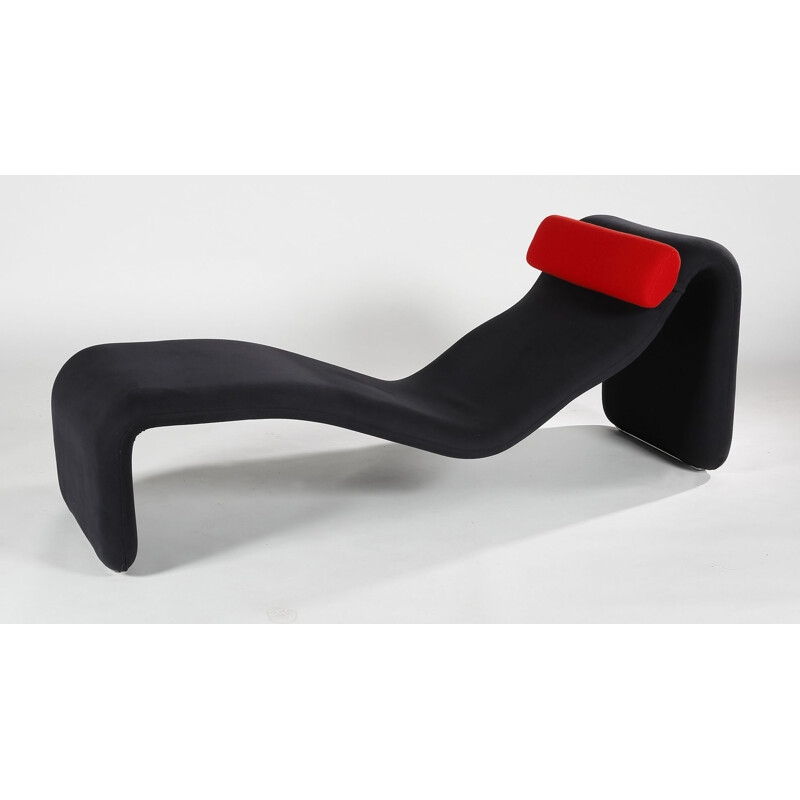 Chaise longue Djinn in steel and fabric, Olivier MOURGUE - 1960s