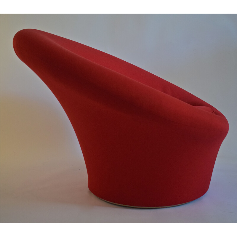 Vintage red armchair "Mushroom" by Pierre Paulin for Artifort