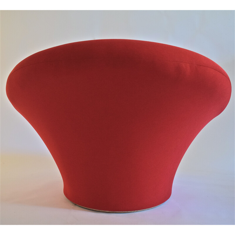 Vintage red armchair "Mushroom" by Pierre Paulin for Artifort