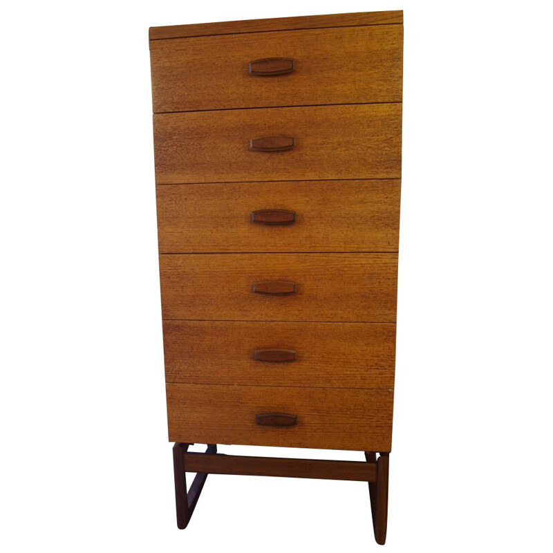 Mid modern century chest of drawers in teak - 1960s