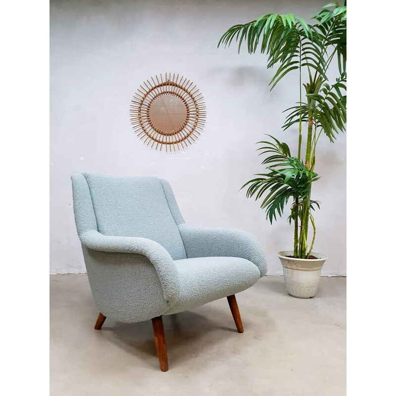 Vintage italian Blue Lounge Chair