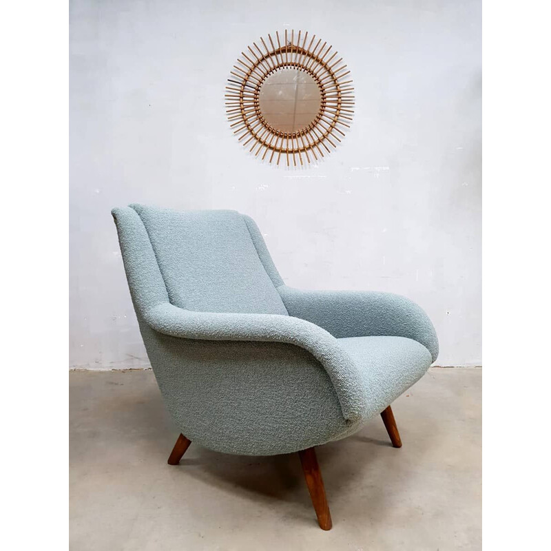 Vintage italian Blue Lounge Chair