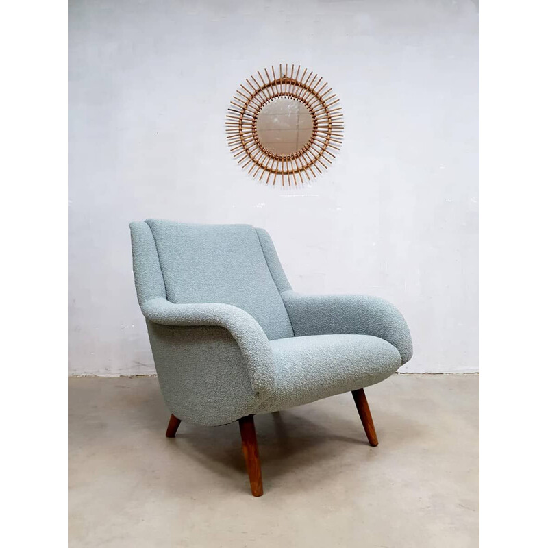 Vintage italian Blue Lounge Chair